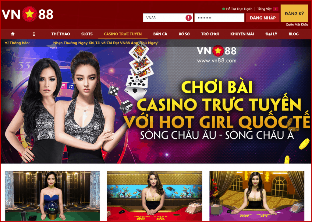 Casino truc tuyen VN88 bet online